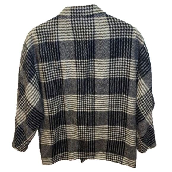 VINTAGE STAR MODELL European Wool Houndstooth Jacket Size M/L - Picture 2 of 9